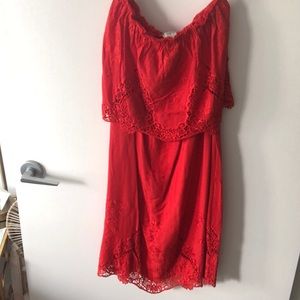 Red Lace dress
